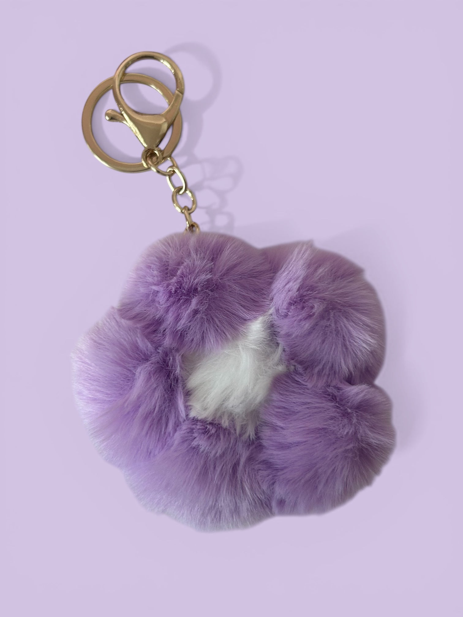 Purple Flower Keyring