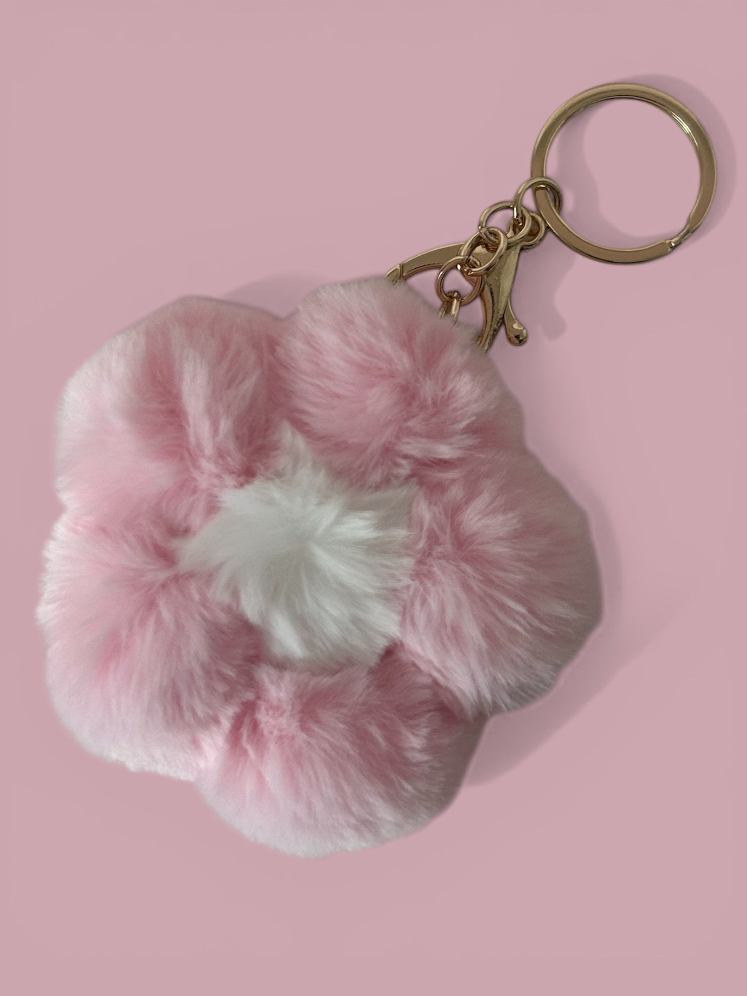 Baby Pink Flower Keyring