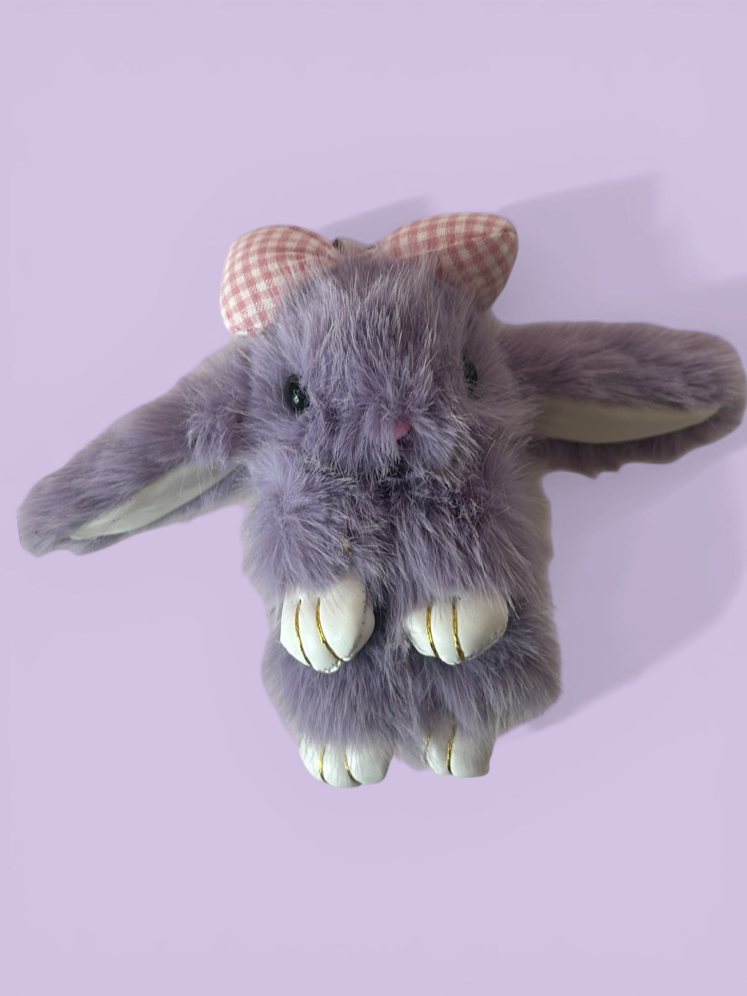 Purple Bunny Keyring