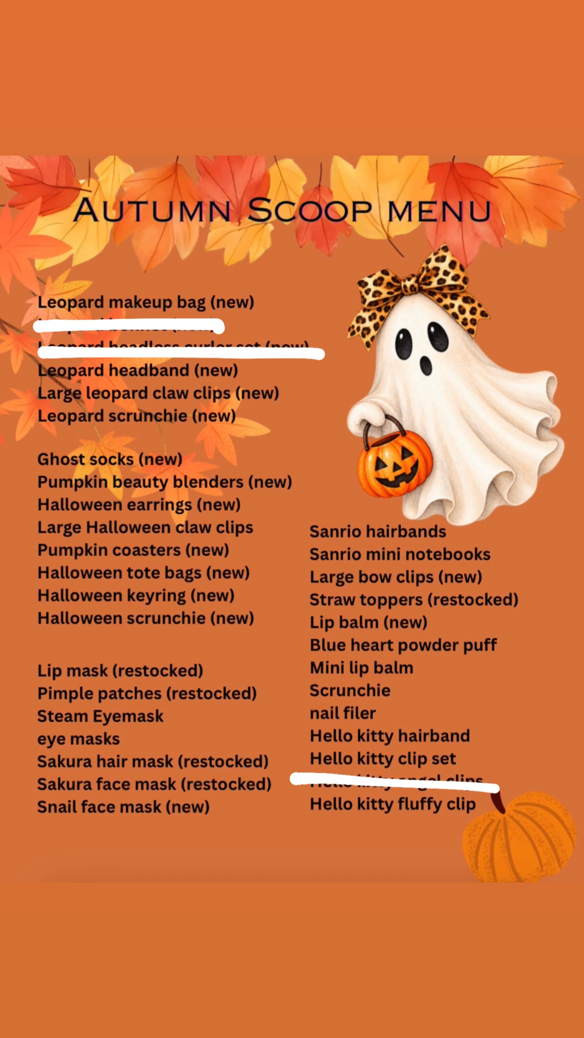 Autumn Scoops