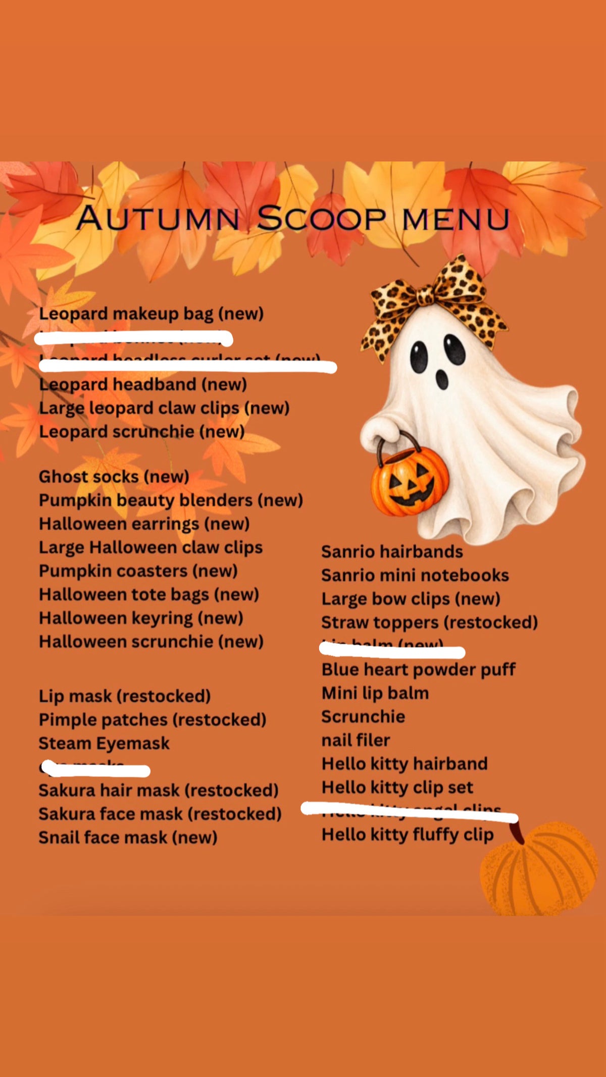 Autumn Scoops