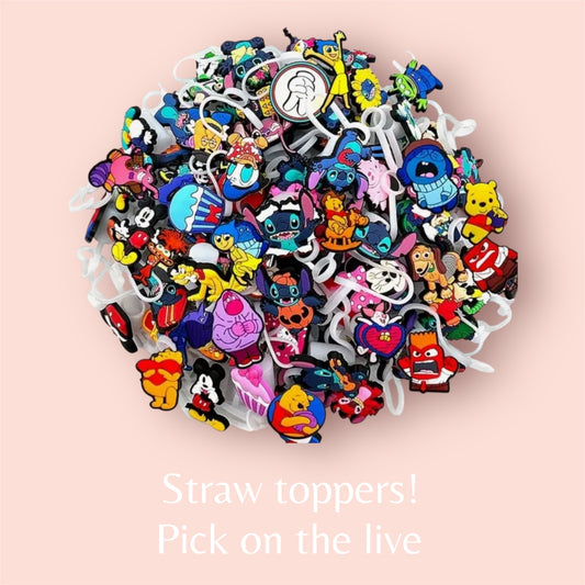 CHOOSE 1x straw topper (check live for it to be in stock!)